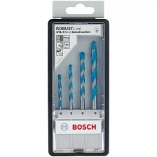 Набор сверл BOSCH Robust Line Multi Construction 2.607.010.521, 4 шт.