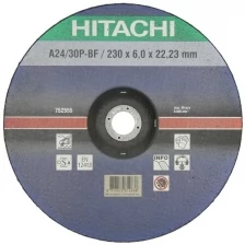 Диск шлифовальный HITACHI 752555, по металлу 230х6х22.2