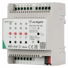 INTELLIGENT ARLIGHT Диммер KNX-204-DIM-DIN (12-48V, 8x0.35/4x0.7/2x1A) (IARL, Пластик)