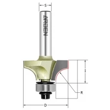 Фреза внутр.радиус (нижн. подш.) Z=2 R=25.4 D=63.5x31.8x90 S=12 ARDEN