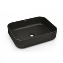 Раковина накладная BATHCO DINAN 4154 черный матовый 500x390x130