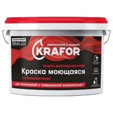 Краска Krafor ВД интерьерная глубокоматовая 3 кг