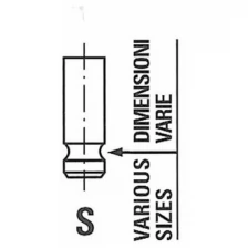 R6138/S_клапан Впускной! 33.5x5.5x110.1 Renault Clio 2.0 16v F4r 01> Freccia арт. R6138S