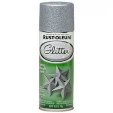 Краска RUST-OLEUM Glitter мерцающая, спрей Серебро 291 г