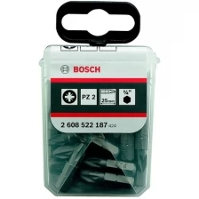 BOSCH 2.608.522.187 Набор бит TicTac PZ2, 25мм,