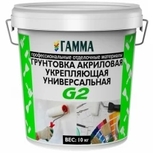 Ленторг грунтовка укрепляющая универсальная G2 10 КГ (ведро) (1) "гамма", 2 шт.